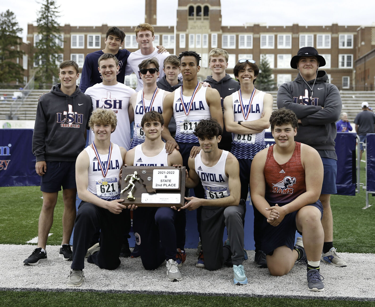 Class B boys second place